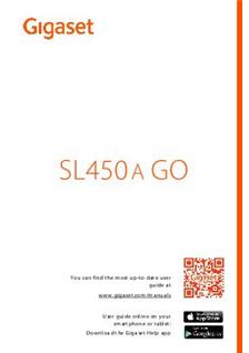 Gigaset SL 450A Go manual. Camera Instructions.